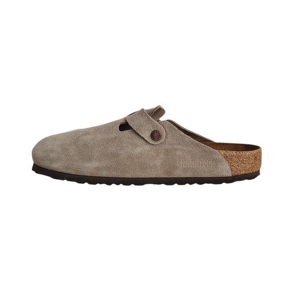Birkenstock Boston Soft Footbed Clogs in Taupe Suede Men's 43 EU 10-10.5 US - Picture 3 of 10